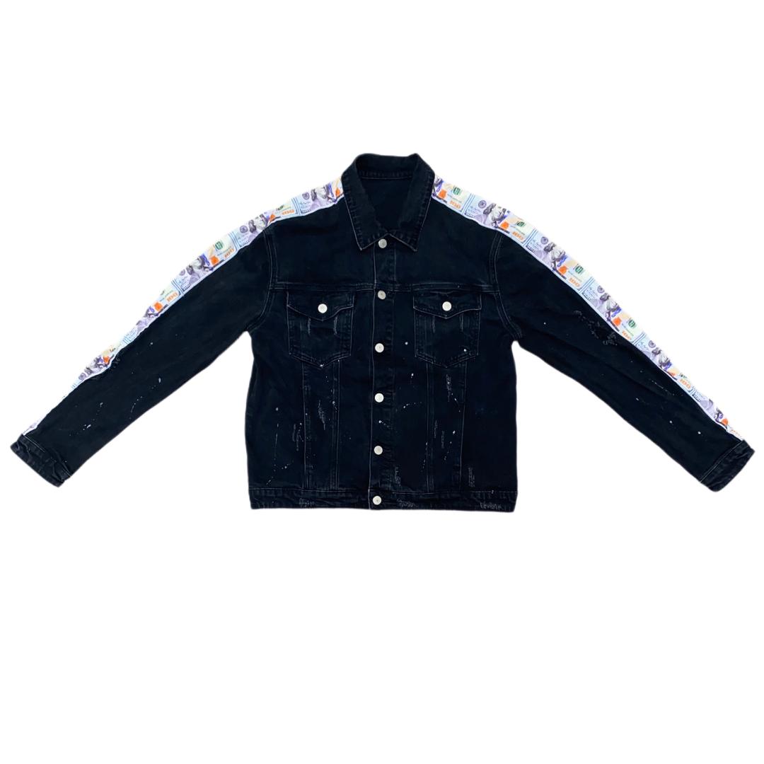 "BENJIZ" JEANS/JACKET DENIM SET (BLACK)