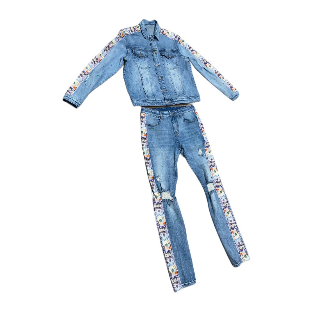 "BENJIZ" JEANS/JACKET DENIM SET