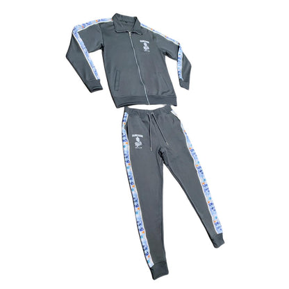 "BENJIZ" TRACKSUIT SET (GREY)