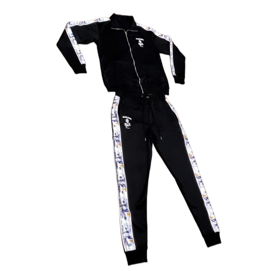 "BENJIZ" TRACKSUIT SET (BLACK)